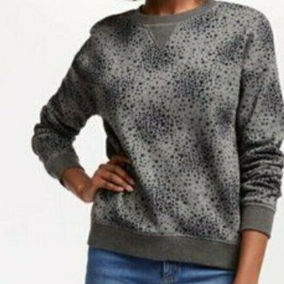 Boden Sweaters - BODEN Women's Arabella Gray Star Velvet Sweatshirt Size S